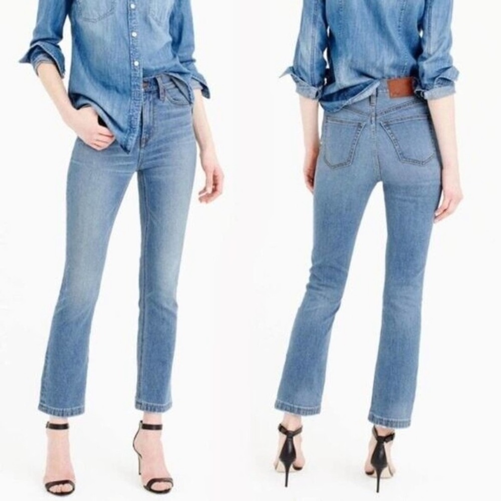 NEW J. Crew Billie Demi Boot Crop Jeans E7696